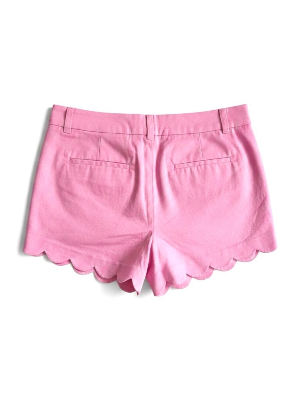 J. Crew Light Pink Scalloped Hem High-Waist Shorts - Picture 3 of 8